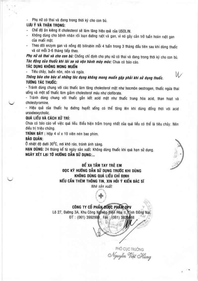 thông tin, cách dùng, giá thuốc Usolin 100 - ảnh 2