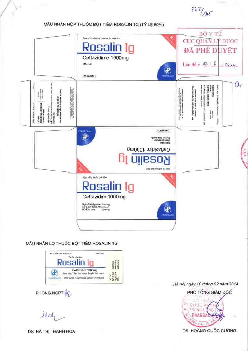 thông tin, cách dùng, giá thuốc Rosalin 1g - ảnh 0