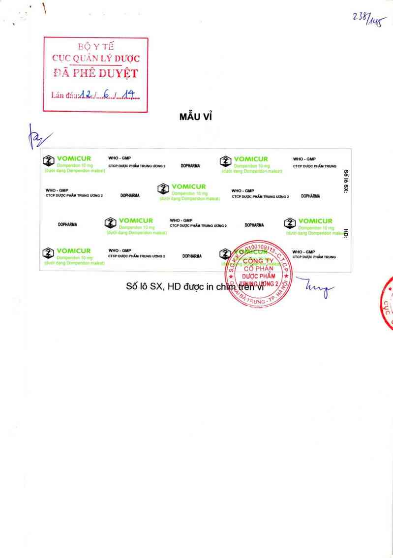 thông tin, cách dùng, giá thuốc Vomicur - ảnh 0