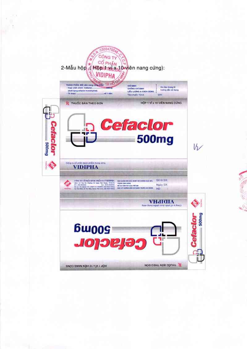 thông tin, cách dùng, giá thuốc Cefaclor 500mg - ảnh 1