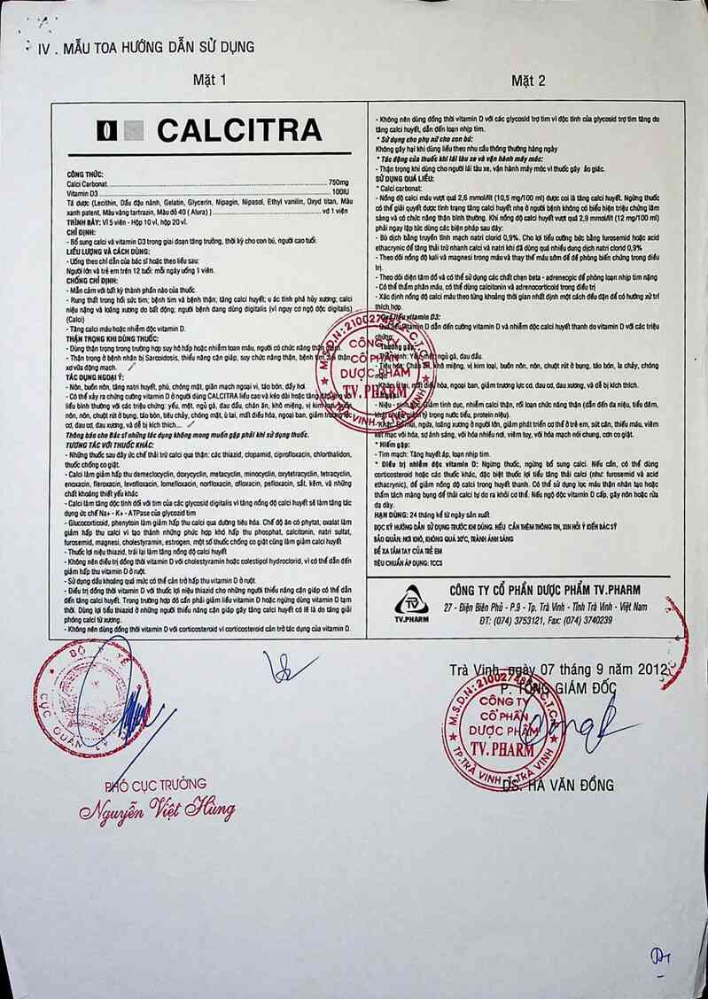 thông tin, cách dùng, giá thuốc Calcitra - ảnh 3