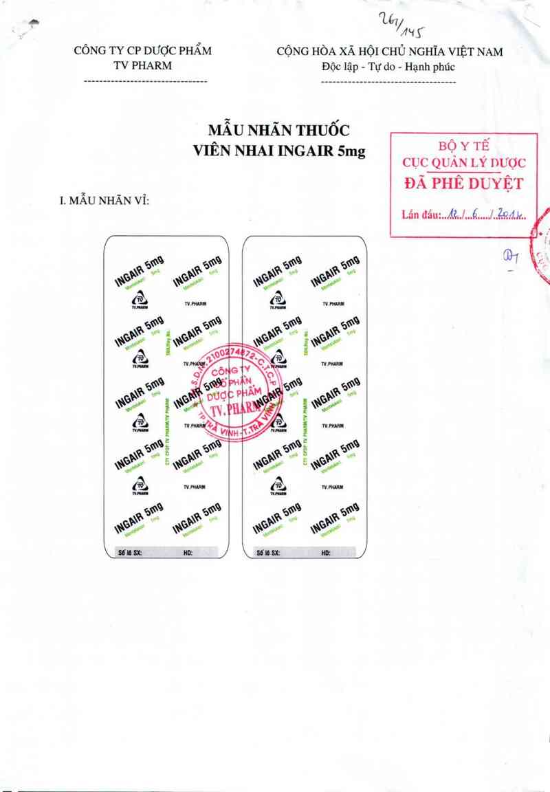 thông tin, cách dùng, giá thuốc Ingair 5mg - ảnh 0