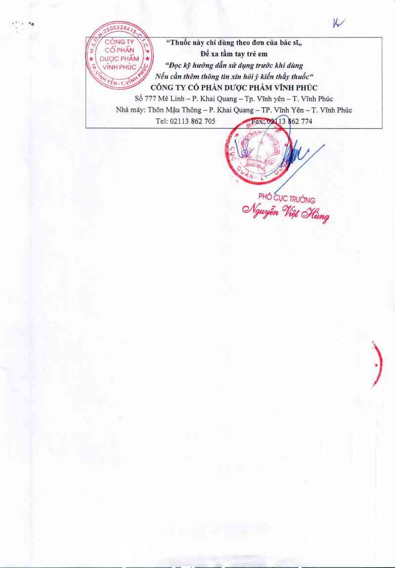 thông tin, cách dùng, giá thuốc Vincynon - ảnh 4