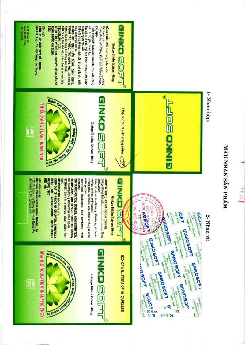 thông tin, cách dùng, giá thuốc Ginkosoft - ảnh 1