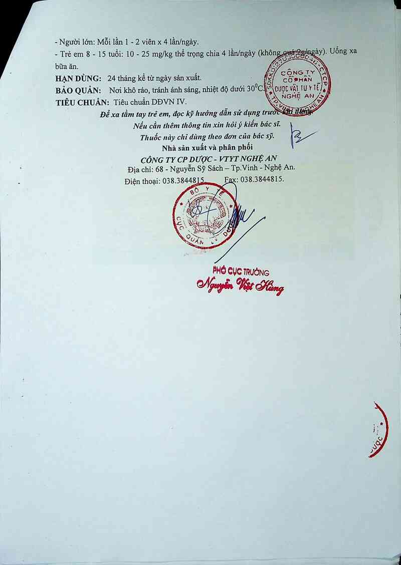 thông tin, cách dùng, giá thuốc Tetracyclin 250 mg - ảnh 4