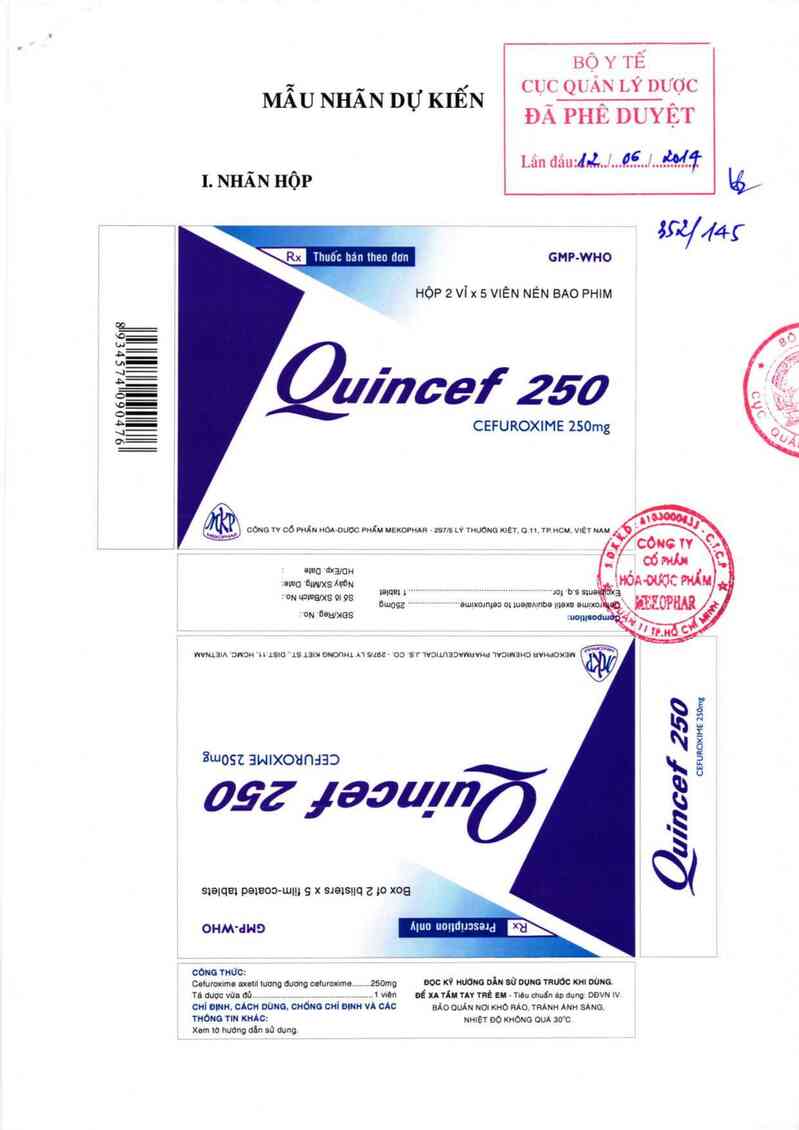 thông tin, cách dùng, giá thuốc Quincef 250 - ảnh 0