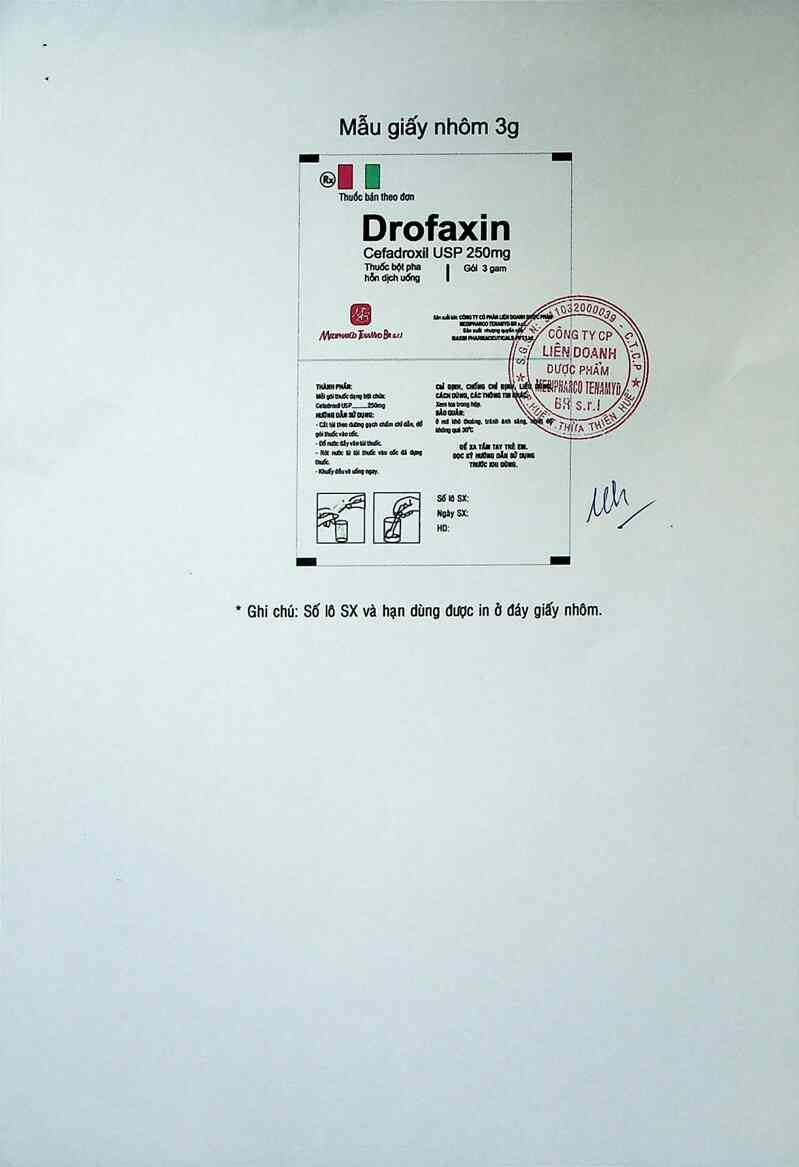 thông tin, cách dùng, giá thuốc Drofaxin - ảnh 1