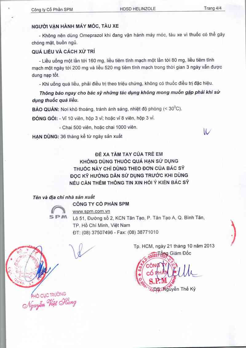 thông tin, cách dùng, giá thuốc Helinzole - ảnh 6
