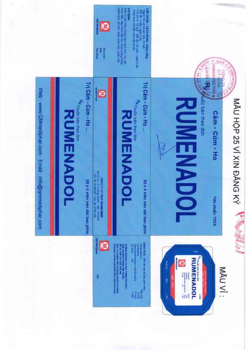 thông tin, cách dùng, giá thuốc Rumenadol - ảnh 1