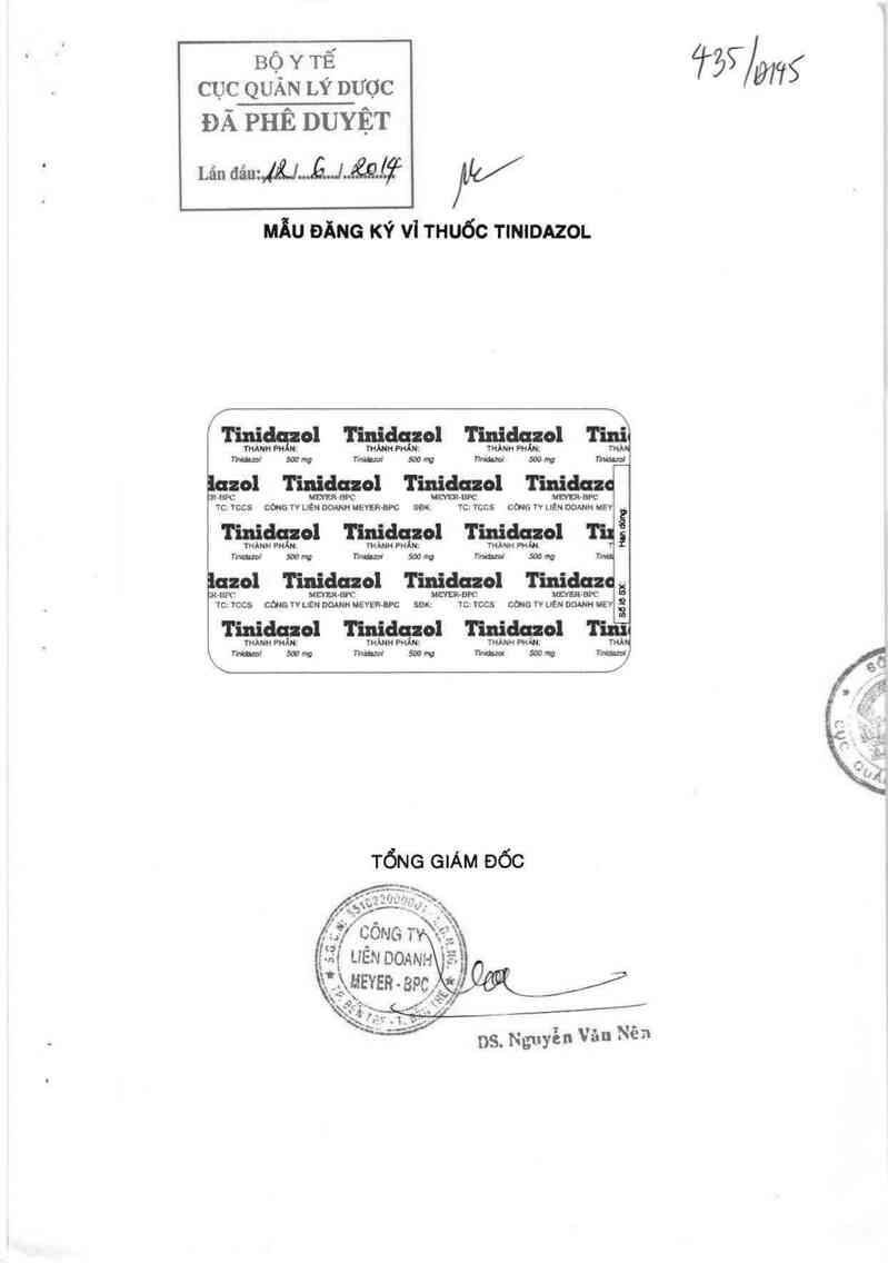 thông tin, cách dùng, giá thuốc Tinidazol - ảnh 0