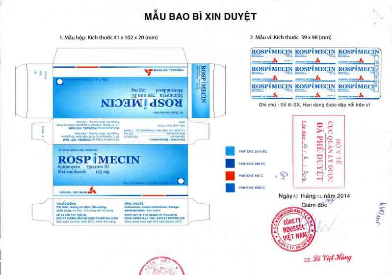 thông tin, cách dùng, giá thuốc Rospimecin - ảnh 0