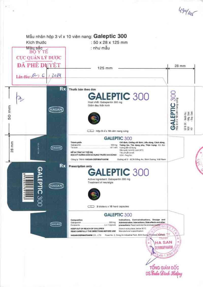 thông tin, cách dùng, giá thuốc Galeptic 300 - ảnh 0