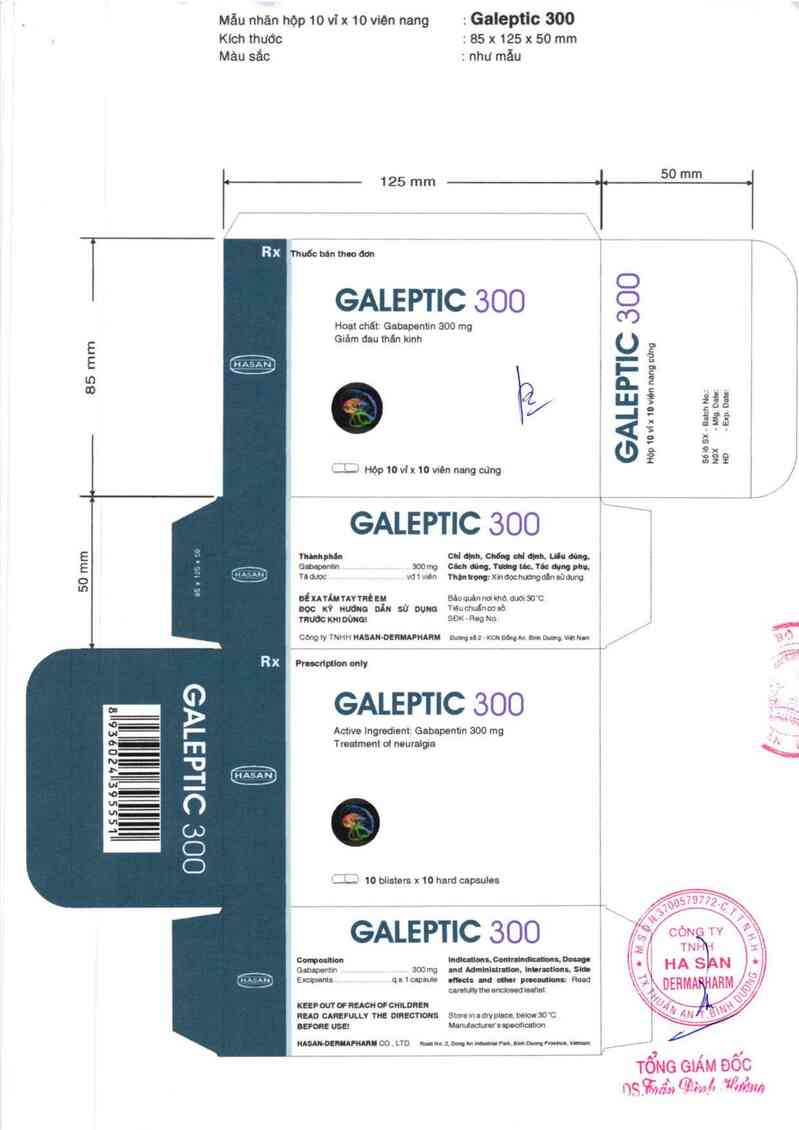 thông tin, cách dùng, giá thuốc Galeptic 300 - ảnh 1