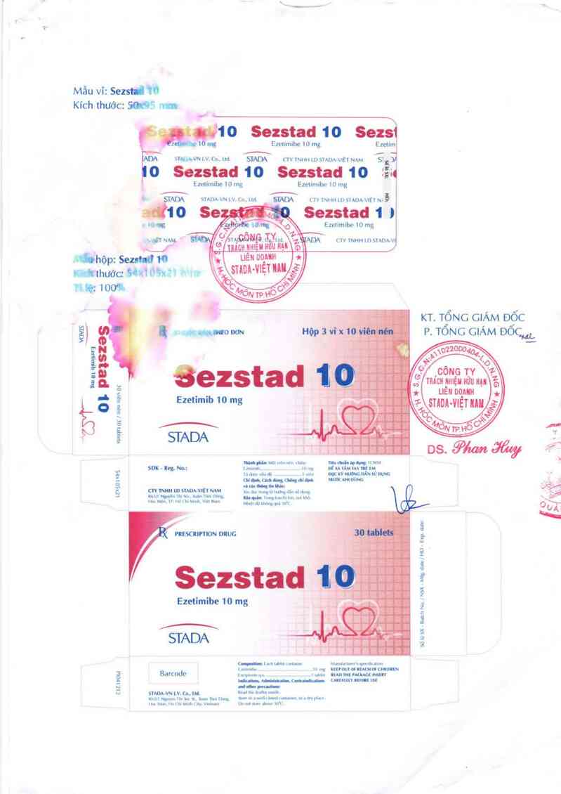 thông tin, cách dùng, giá thuốc Sezstad 10 - ảnh 1