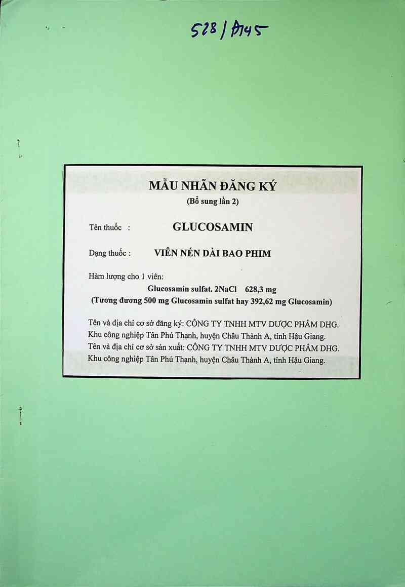 thông tin, cách dùng, giá thuốc Glucosamin - ảnh 0
