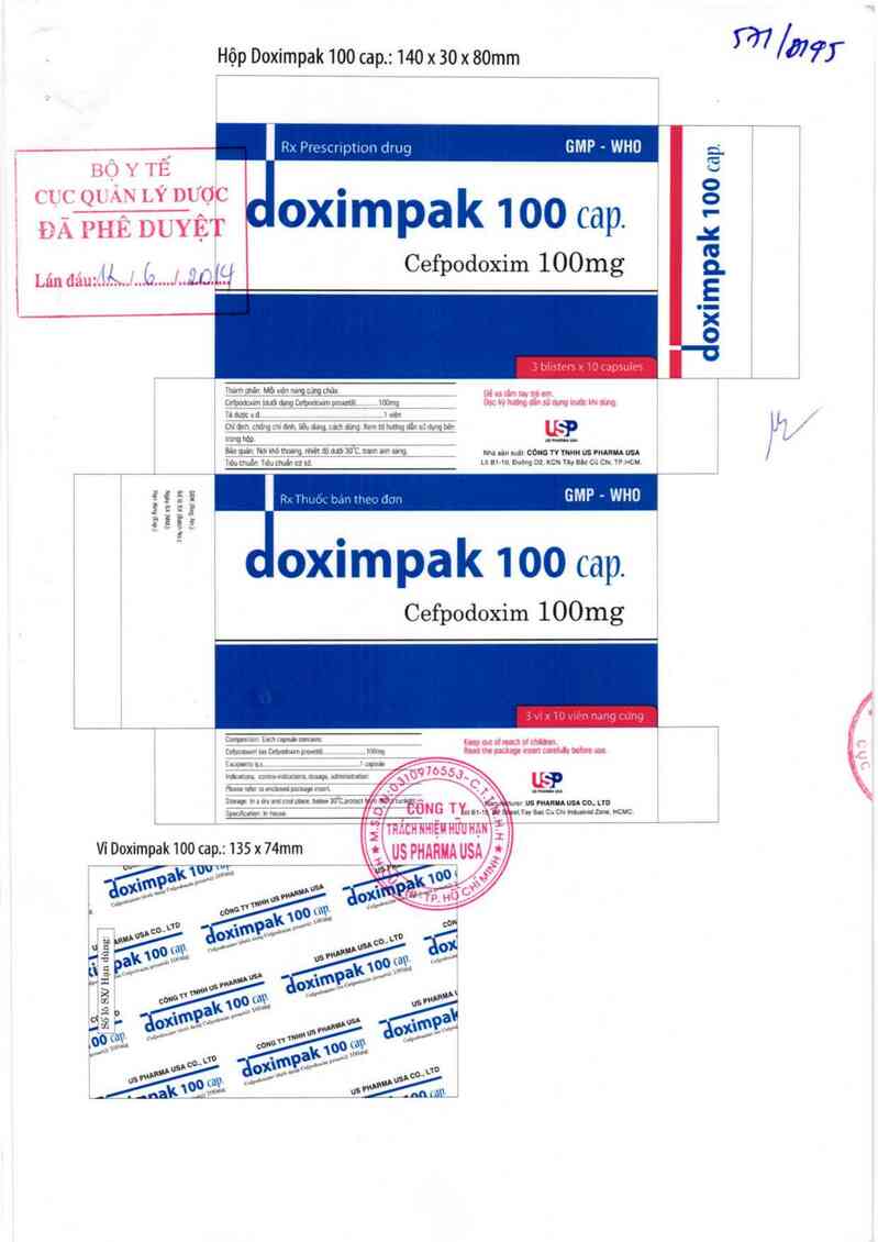 thông tin, cách dùng, giá thuốc Doximpak 100 cap - ảnh 0