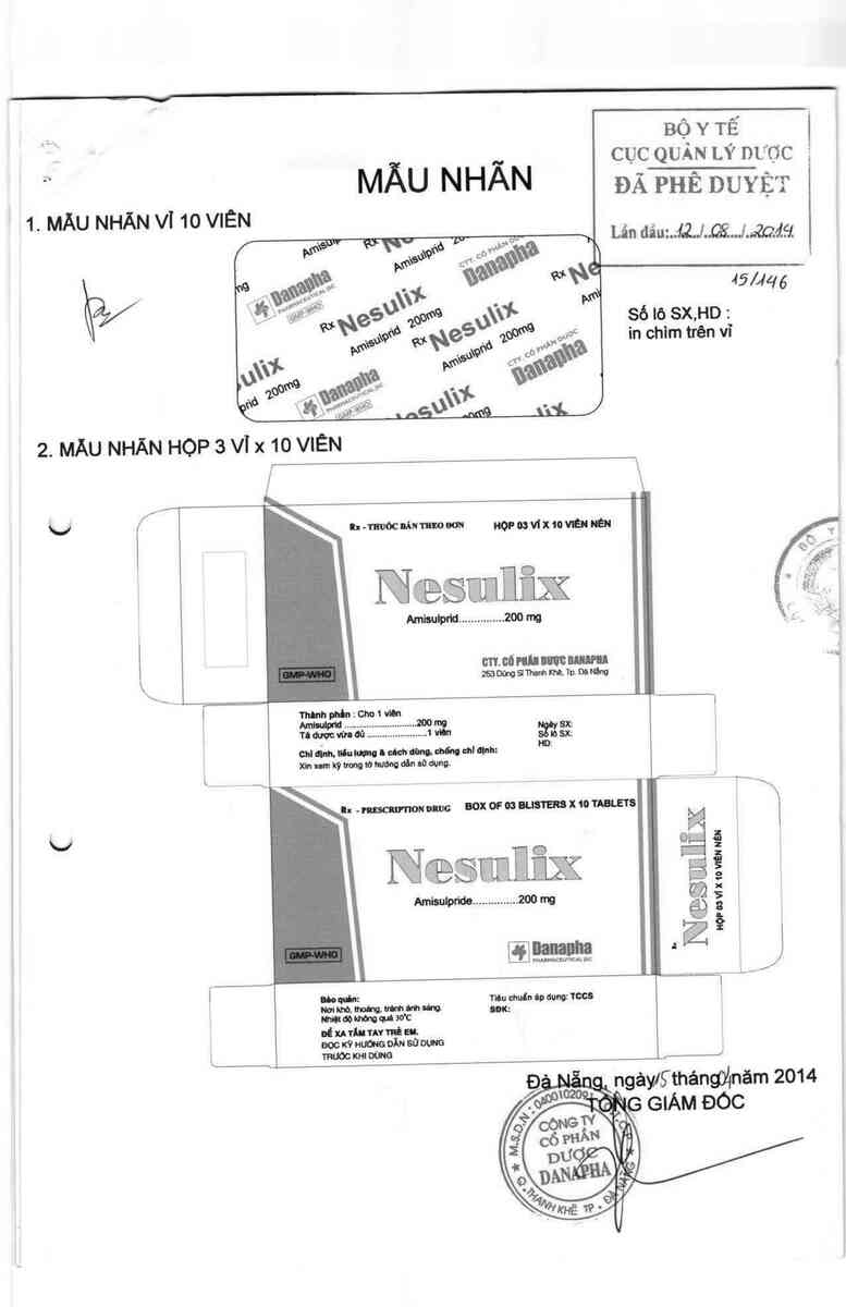 thông tin, cách dùng, giá thuốc Nesulix - ảnh 0