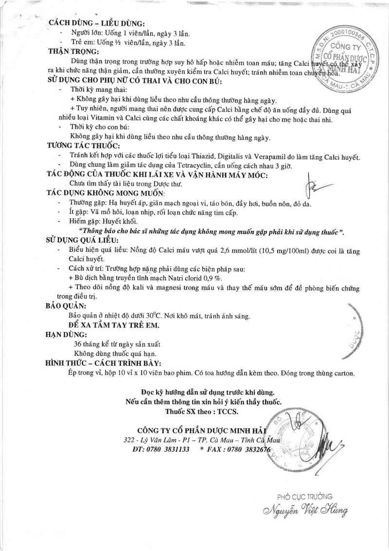 thông tin, cách dùng, giá thuốc Calci D3 - ảnh 2