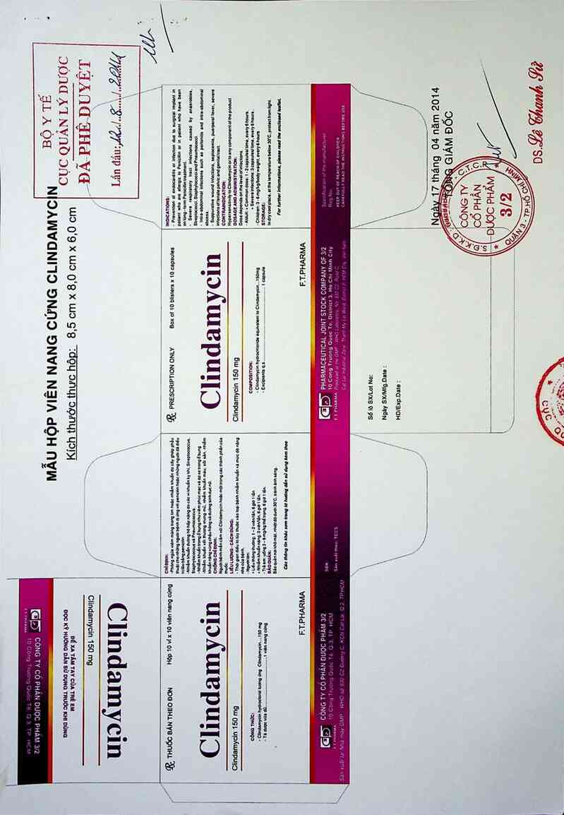 thông tin, cách dùng, giá thuốc Clindamycin - ảnh 0