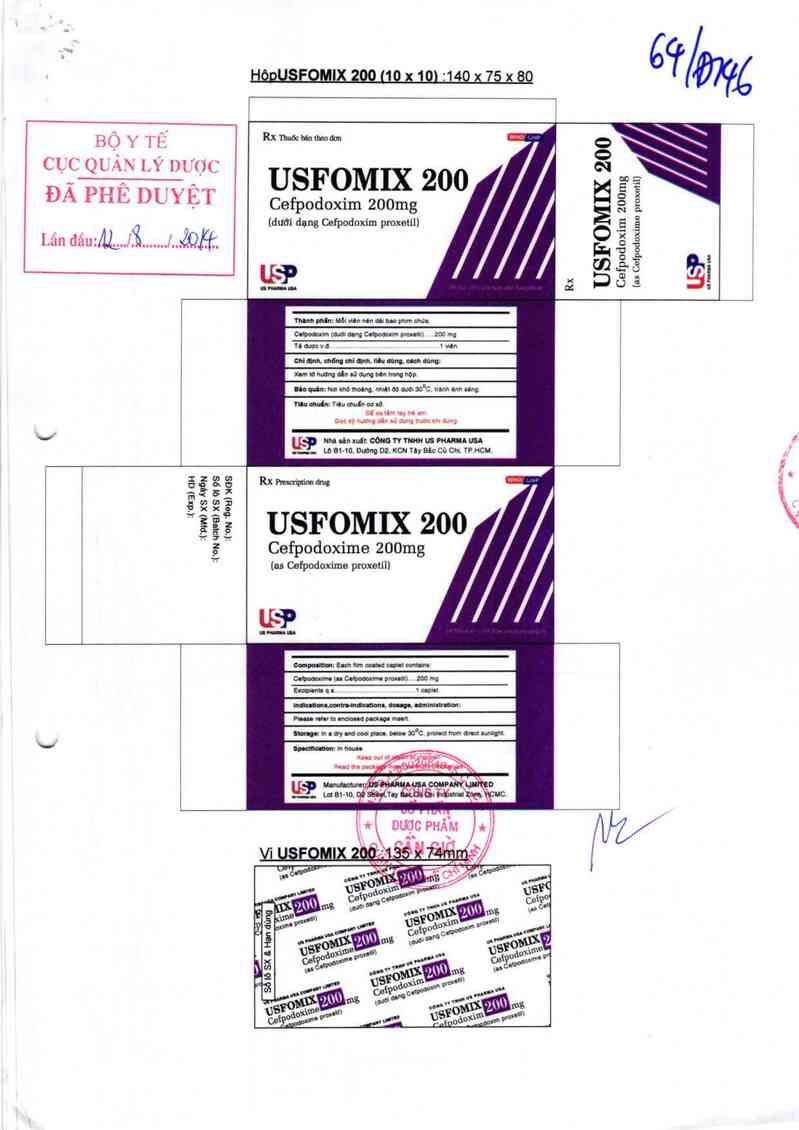 thông tin, cách dùng, giá thuốc Usfomix 200 - ảnh 0