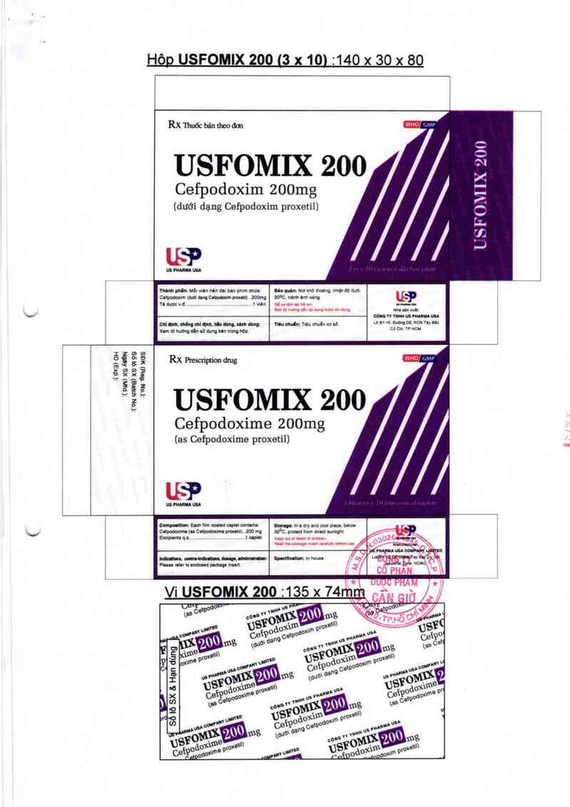 thông tin, cách dùng, giá thuốc Usfomix 200 - ảnh 2
