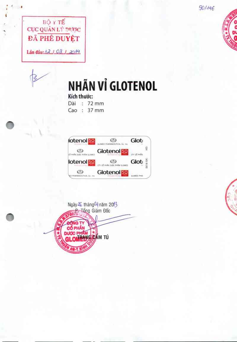 thông tin, cách dùng, giá thuốc Glotenol - ảnh 0