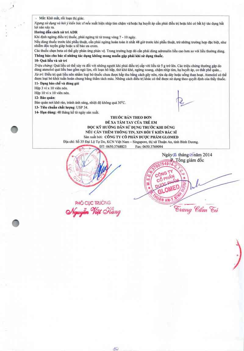 thông tin, cách dùng, giá thuốc Glotenol - ảnh 5