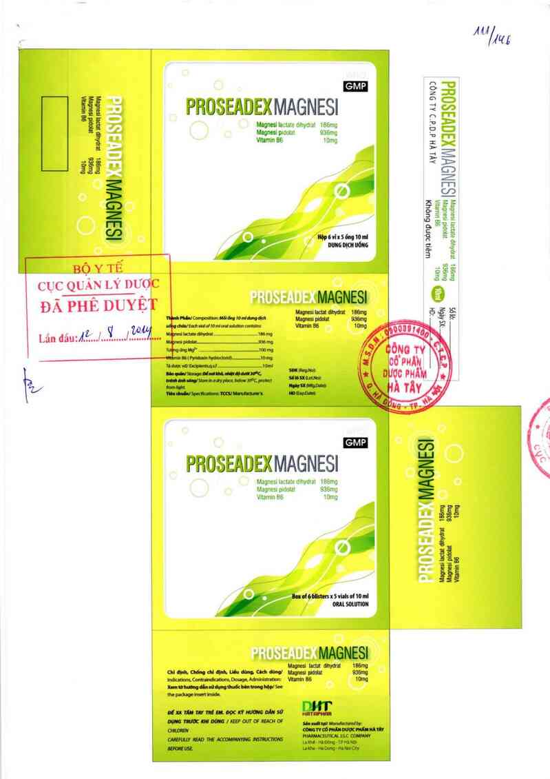 thông tin, cách dùng, giá thuốc Proseadex Magnesi - ảnh 0