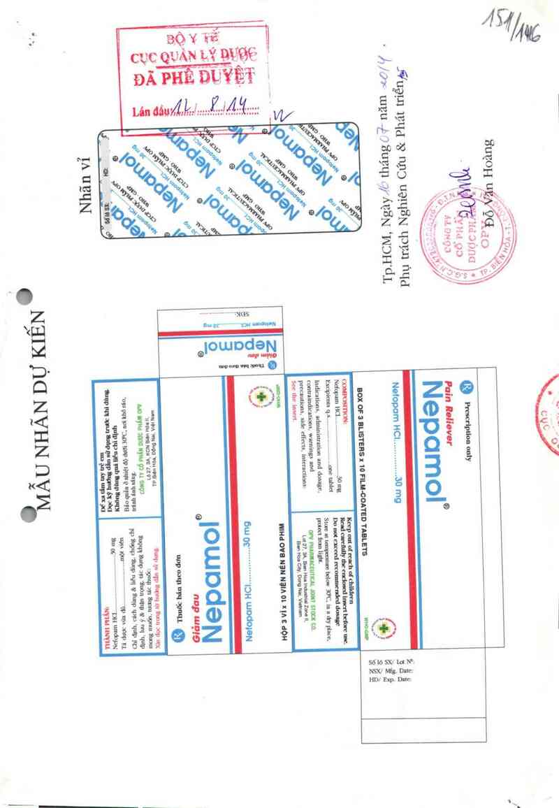 thông tin, cách dùng, giá thuốc Nepamol - ảnh 0