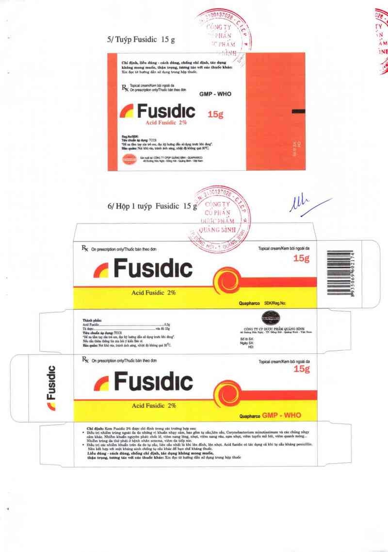 thông tin, cách dùng, giá thuốc Fusidic - ảnh 2