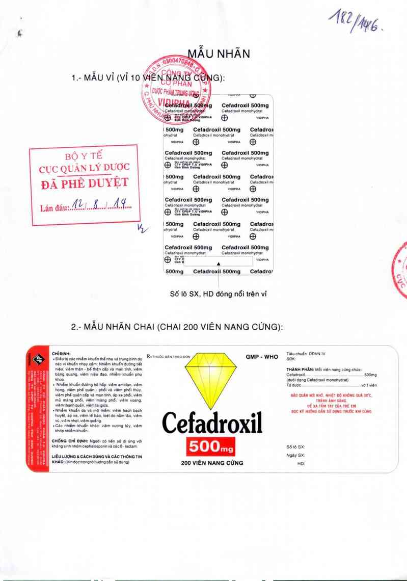 thông tin, cách dùng, giá thuốc Cefadroxil 500mg - ảnh 0