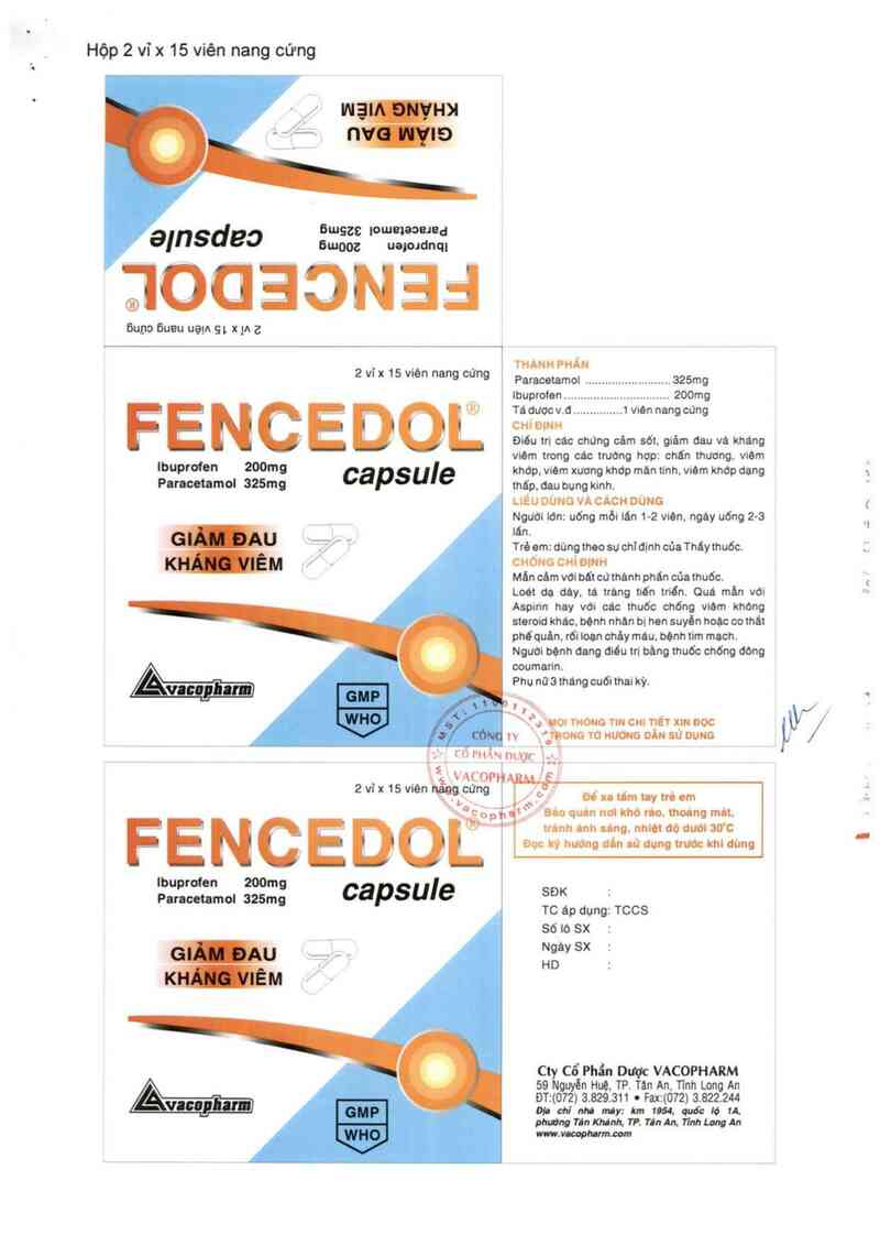thông tin, cách dùng, giá thuốc Fencedol - ảnh 3