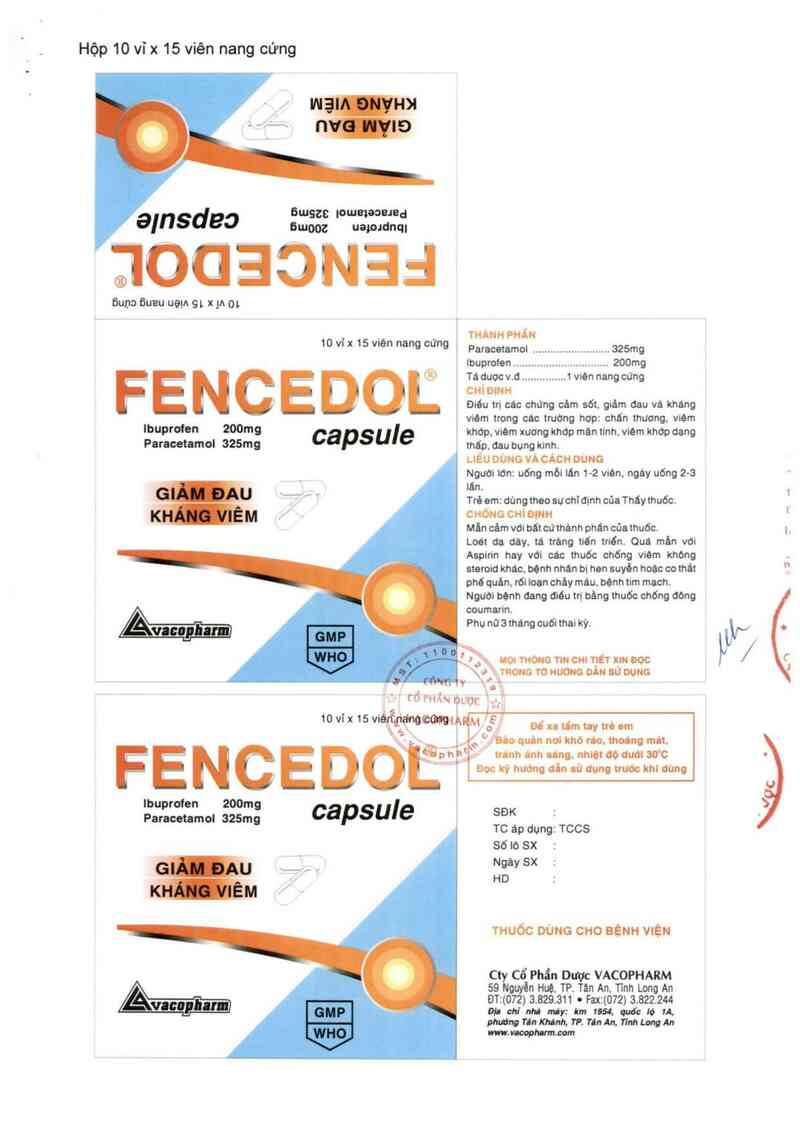 thông tin, cách dùng, giá thuốc Fencedol - ảnh 5