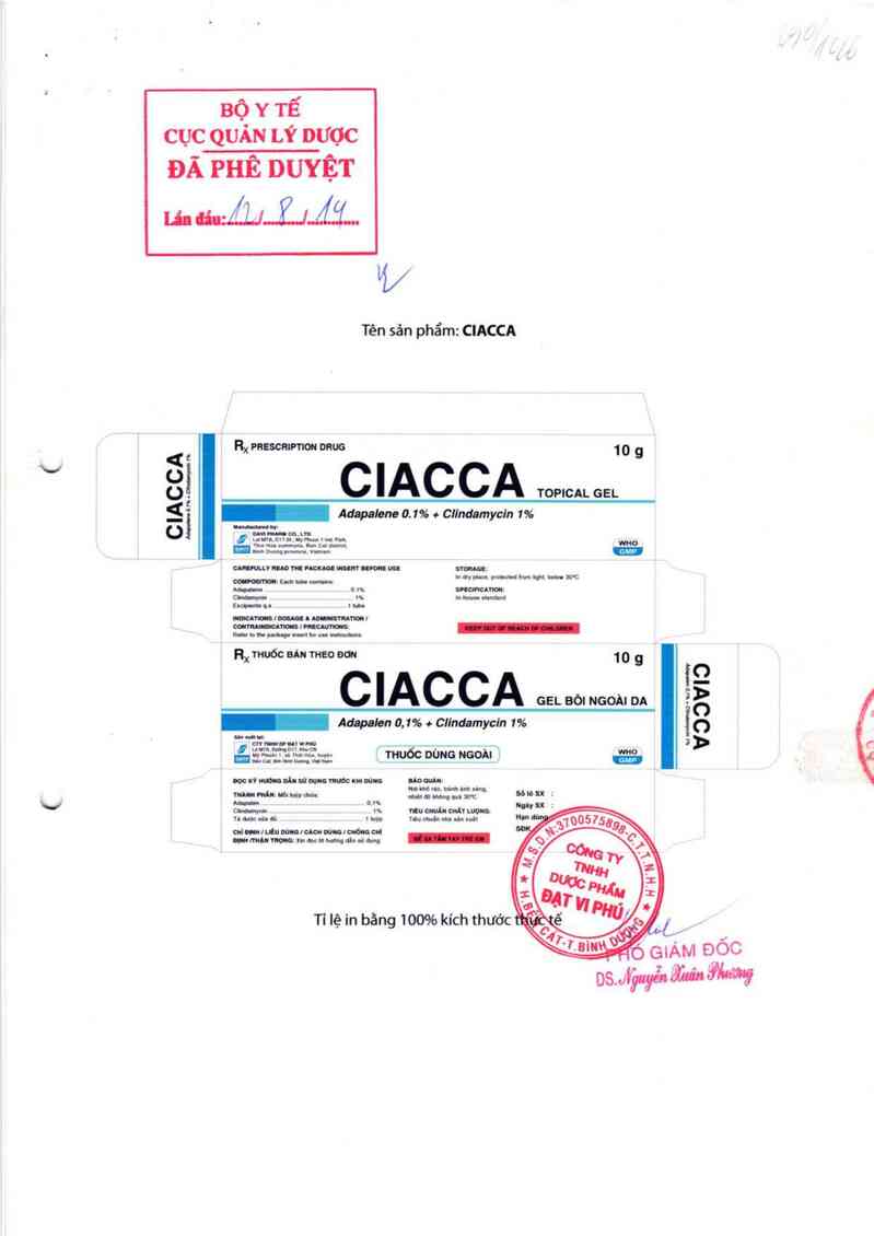 thông tin, cách dùng, giá thuốc CIACCA - ảnh 0