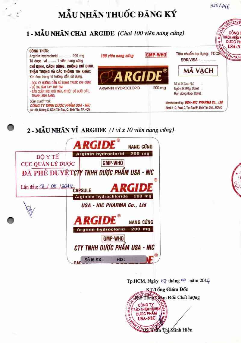 thông tin, cách dùng, giá thuốc Argide - ảnh 0