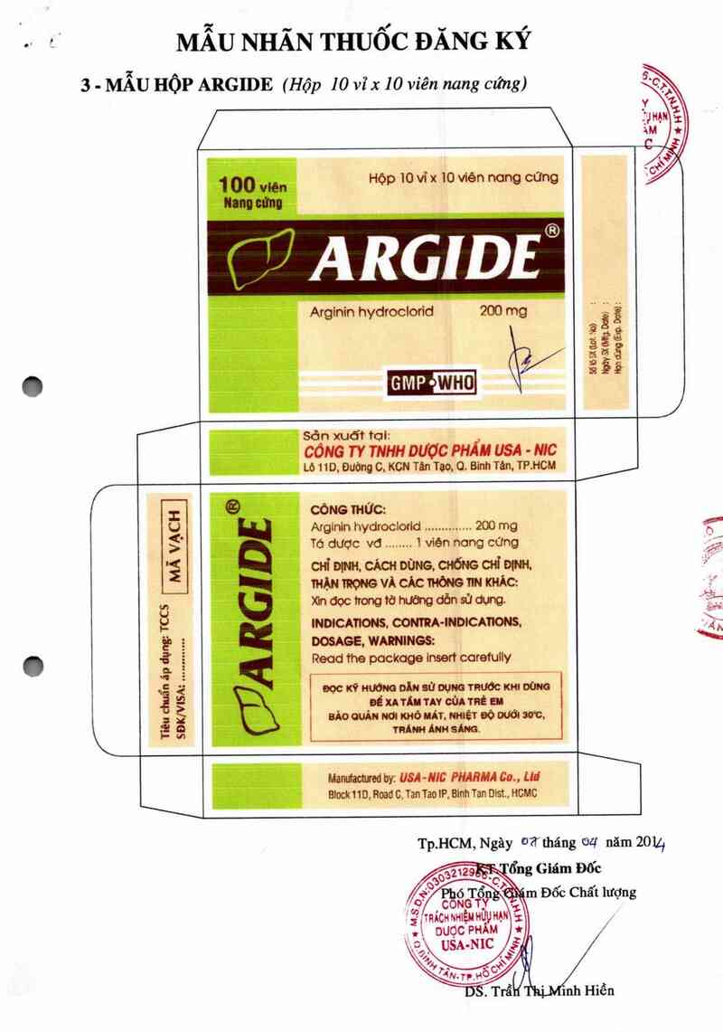 thông tin, cách dùng, giá thuốc Argide - ảnh 1