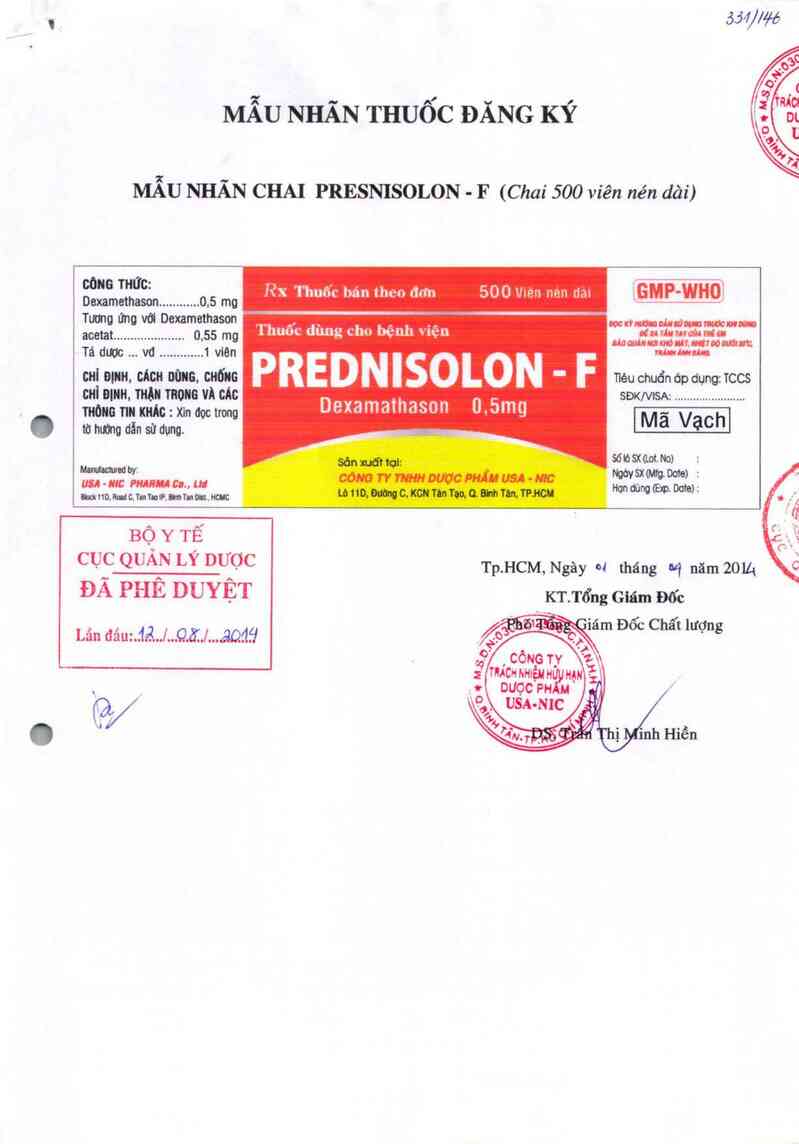 thông tin, cách dùng, giá thuốc Prednisolon - F - ảnh 0