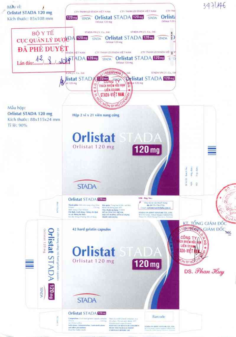 thông tin, cách dùng, giá thuốc Orlistat Stada 120 mg - ảnh 0