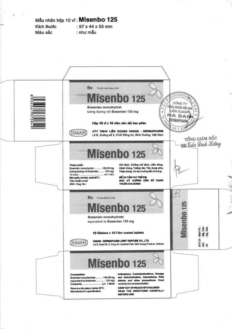 thông tin, cách dùng, giá thuốc Misenbo 125 - ảnh 2