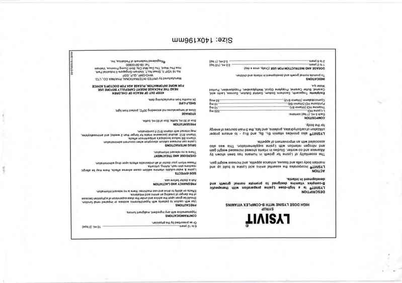 thông tin, cách dùng, giá thuốc Lysivit - ảnh 3