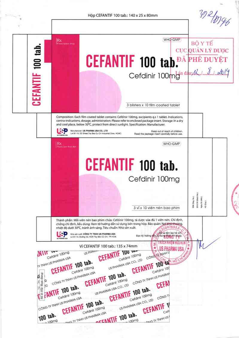 thông tin, cách dùng, giá thuốc Cefantif 100 tab. - ảnh 0