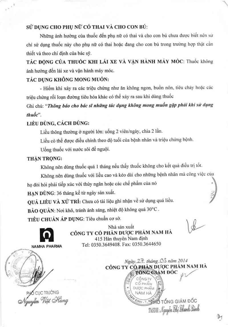 thông tin, cách dùng, giá thuốc Golvaska - ảnh 6