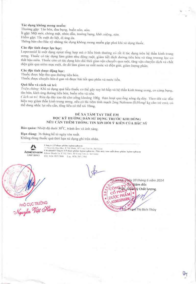 thông tin, cách dùng, giá thuốc Loperamid - ảnh 2
