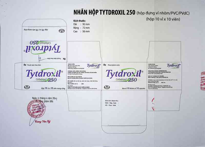 thông tin, cách dùng, giá thuốc Tytdroxil 250 - ảnh 1
