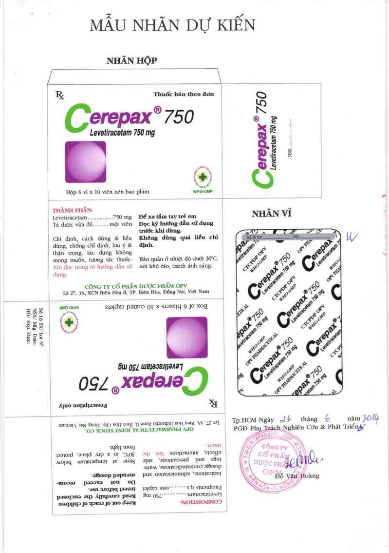 thông tin, cách dùng, giá thuốc Cerepax 750 - ảnh 1