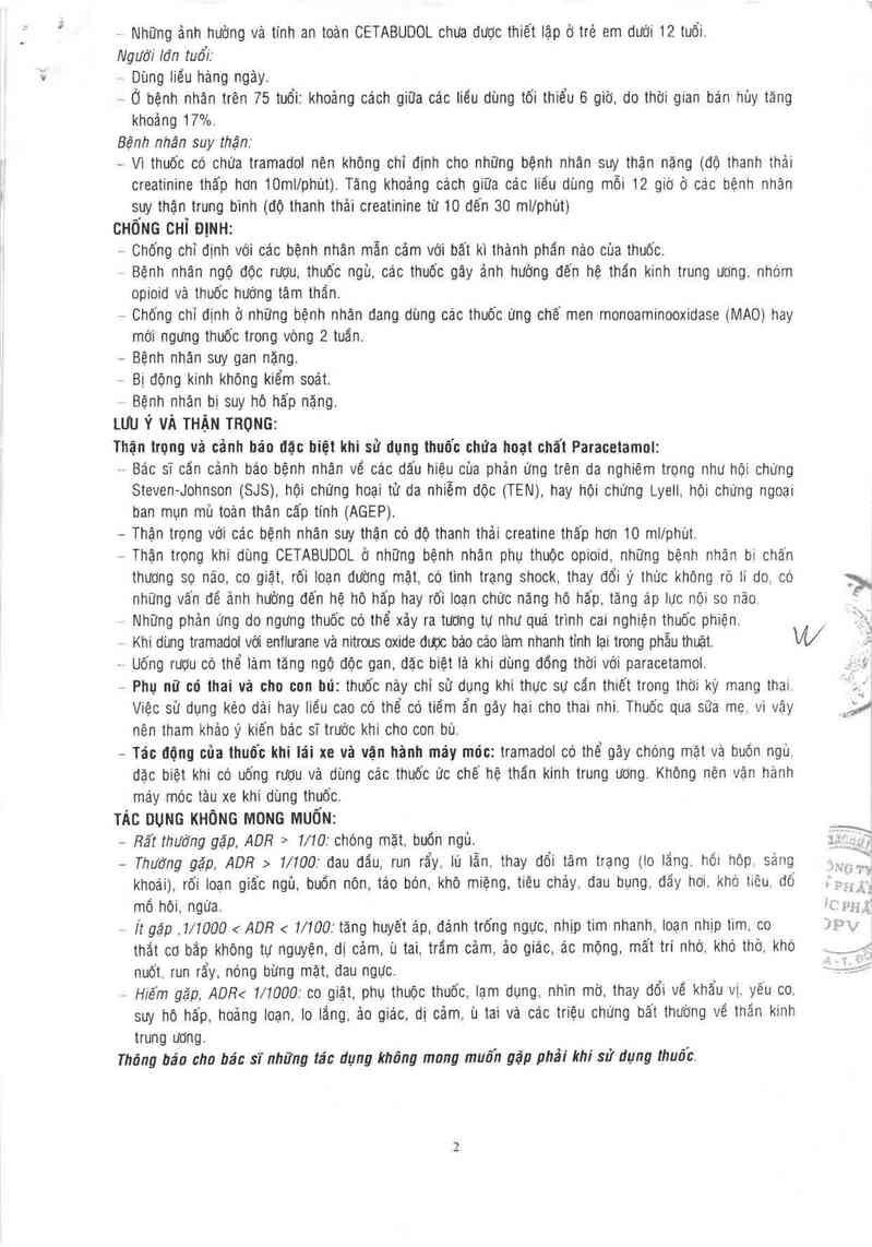 thông tin, cách dùng, giá thuốc Cetabudol - ảnh 3
