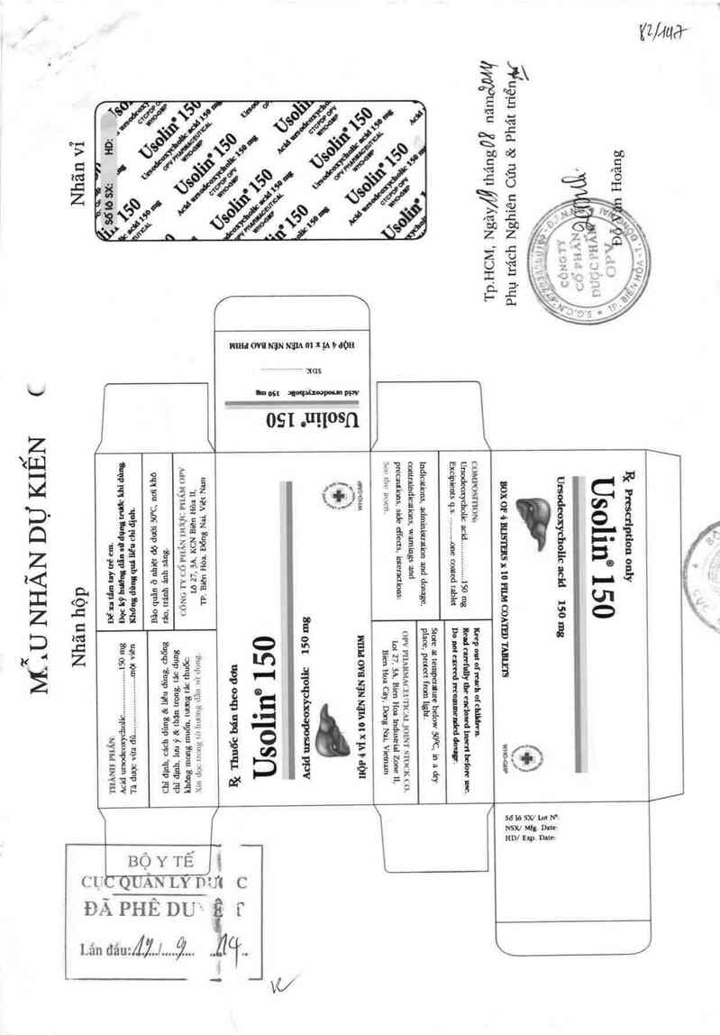 thông tin, cách dùng, giá thuốc Usolin 150 - ảnh 0
