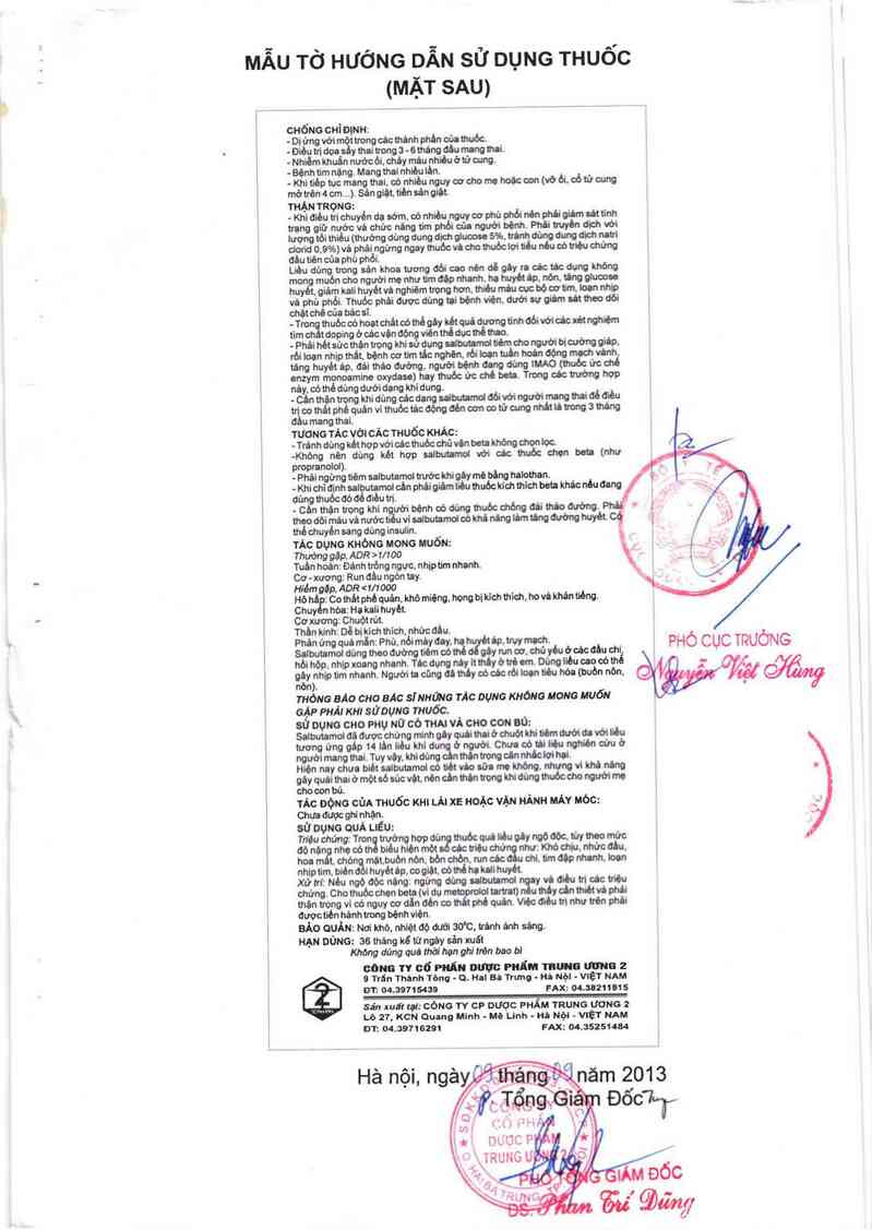 thông tin, cách dùng, giá thuốc GP-Salbutamol 2,5 mg/5 ml - ảnh 3