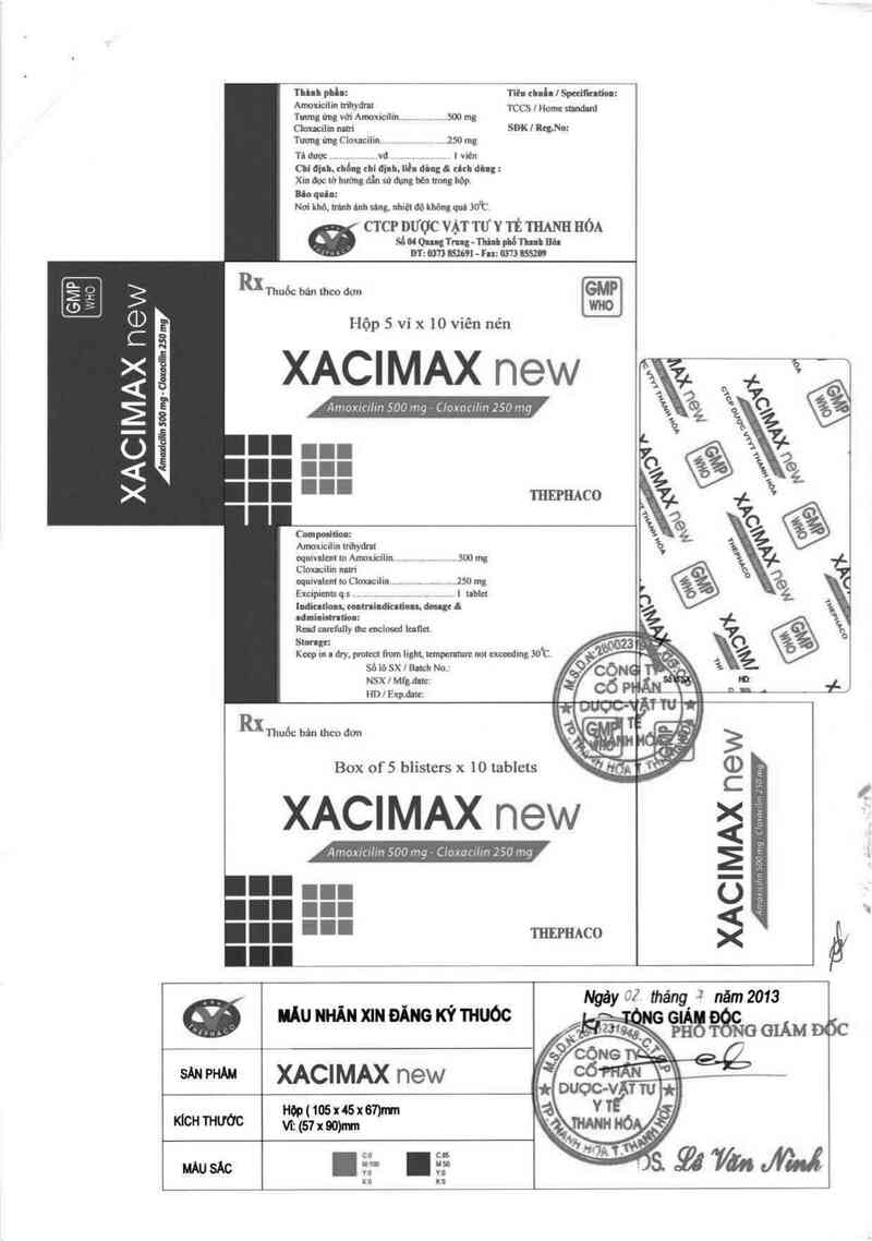 thông tin, cách dùng, giá thuốc Xacimax new - ảnh 1