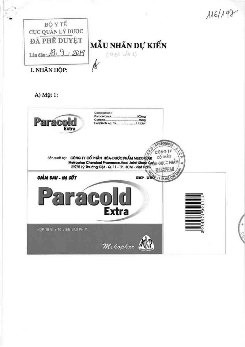 thông tin, cách dùng, giá thuốc Paracold Extra - ảnh 0